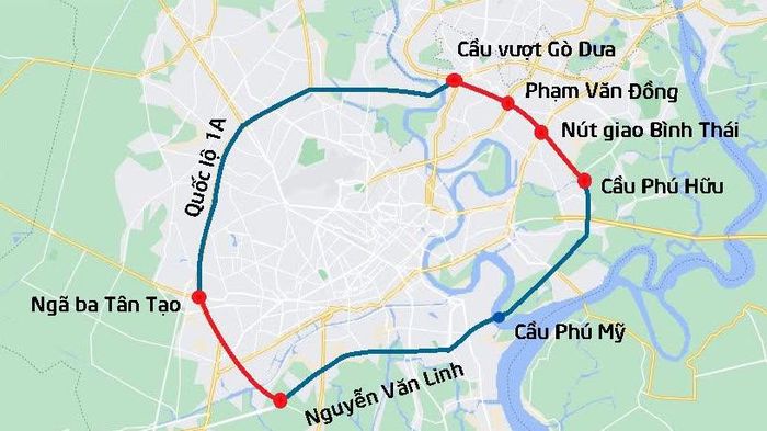 Vành đai 2 Tp.HCM khi khép kín sẽ trở thành một trong những trục giao thông chiến lược, góp phần kết nối khu Đông với các cửa ngõ và mạng lưới vành đai của Tp.HCM.