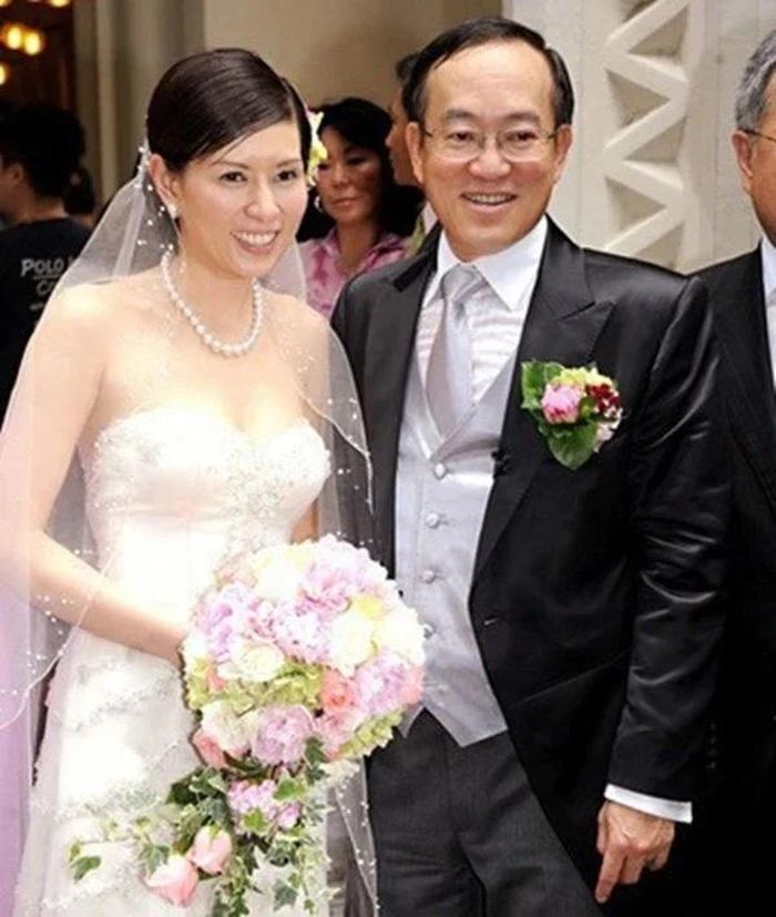 La Huệ Quyên kết hôn với doanh nhân Singapore Lưu Chí Mẫn. Ảnh: Xinhua.