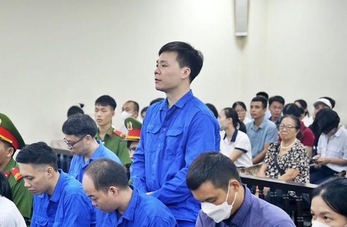 Nguyễn Năng Mạnh tại phiên tòa (Ảnh: Phùng Anh).