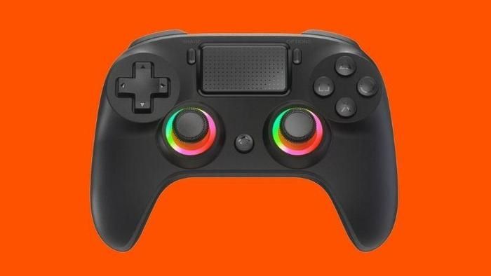 DareU H102 có mặt trước màu đen, hai analog đèn RGB và khu vực điều khiển trung tâm.