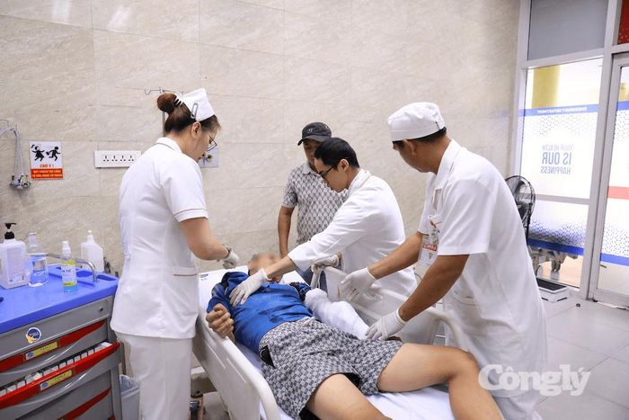 Bệnh nhân điều trị tại bệnh viện.