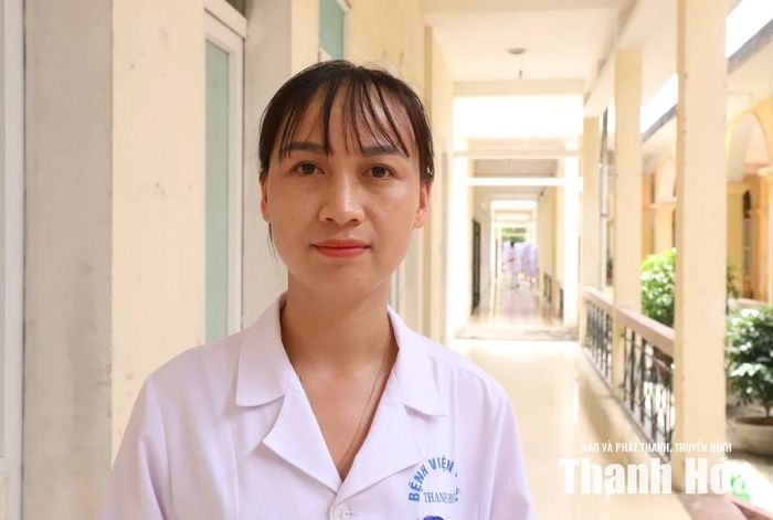 Điều dưỡng Lê Thị Yến, Khoa Nội 3, Bệnh viện Phổi Thanh Hóa.