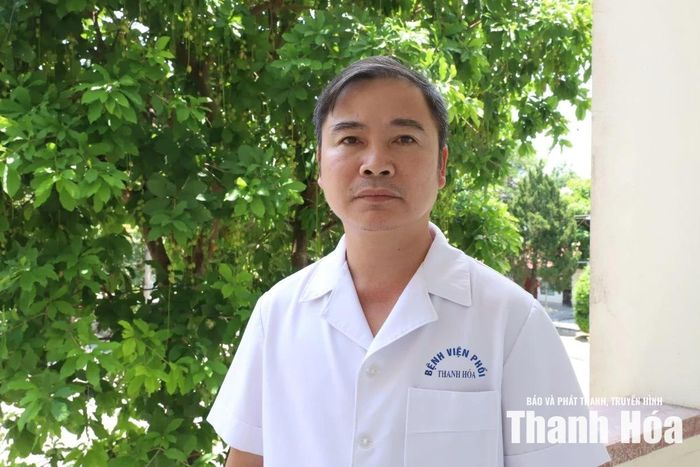 Bác sĩ CKII Nguyễn Văn Dũng, Phó Giám đốc Bệnh viện Phổi Thanh Hóa.