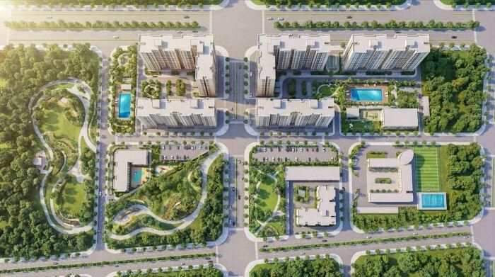 Phối cảnh một dự án của Năm Bảy Bảy tại khu vực phía Tây TP HCM. (Ảnh: NBB)