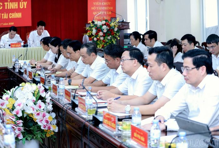 Đại biểu dự buổi làm việc.