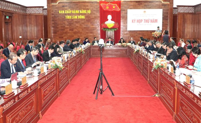 Quang cảnh Kỳ họp thứ năm, HĐND tỉnh Lâm Đồng khóa XI, nhiệm kỳ 2026 - 2031