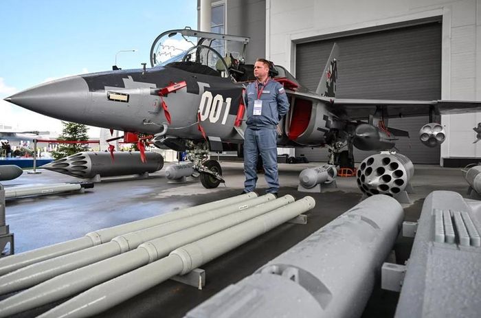 Yak-130M tại Triển lãm Army-2024. Ảnh: Sputnik