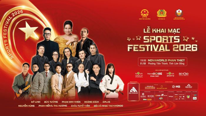 Các nghệ sĩ, ca sĩ, vận động viên góp mặt tại đêm Khai mạc Sports Festival (Ảnh: Ban tổ chức cung cấp)