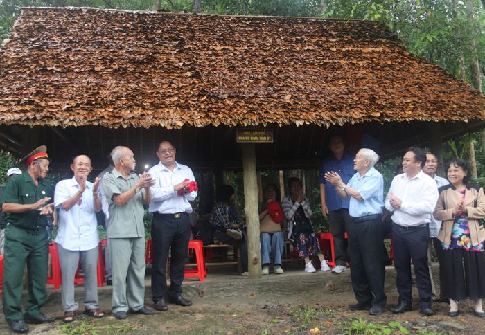 Mô hình Nhà làm việc của cơ quan Tỉnh ủy sẽ làm phong phú thêm các hạng mục của Khu di tích.
