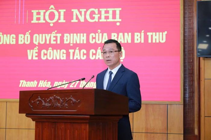 Phát biểu nhận nhiệm vụ, đồng chí Tô Anh Dũng trân trọng cảm ơn Bộ Chính trị, Ban Bí thư đã tin tưởng giao trọng trách mới.