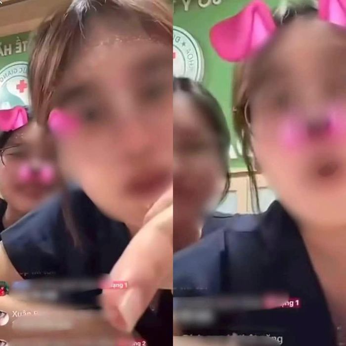 Đoạn video livestream của hai sinh viên ngành Y khoa gây bức xúc dư luận. Ảnh: Chụp màn hình