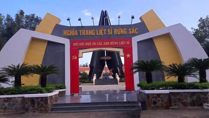 Nghĩa trang Liệt sĩ Rừng Sác, nơi yên nghỉ phần lớn các Liệt sĩ thuộc Đoàn 10 - Đặc công Rừng Sác