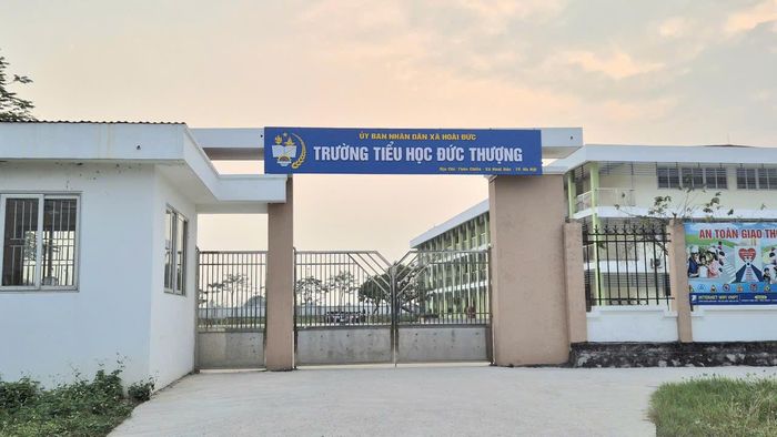 Trường Tiểu học Đức Thượng, xã Hoài Đức: Ảnh: Hậu Lộc