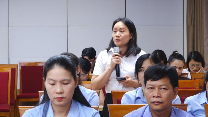Đại biểu tham gia đối thoại tại hội nghị. Ảnh: Thu Oanh