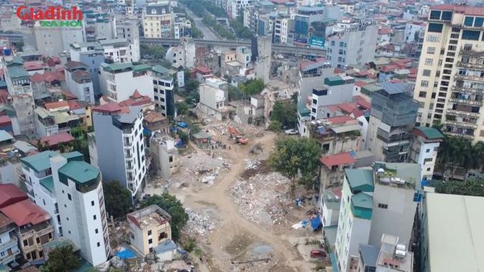 Tuyến đường Vành đai 2.5 đoạn từ khu vực Hoàng Đạo Thúy đến hồ Đầm Hồng đang trong giai đoạn giải tỏa, quy hoạch.