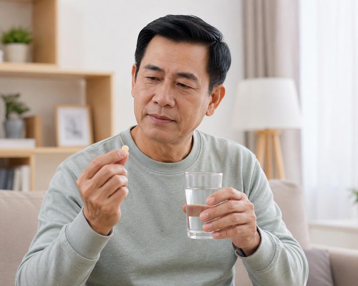 Người mắc bệnh thận mạn cần tuân thủ chỉ định của bác sĩ khi dùng statin. Ảnh: AI.
