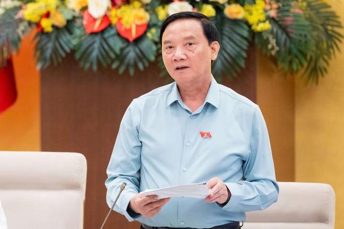 Phó Chủ tịch Quốc hội Nguyễn Khắc Định điều hành Phiên họp