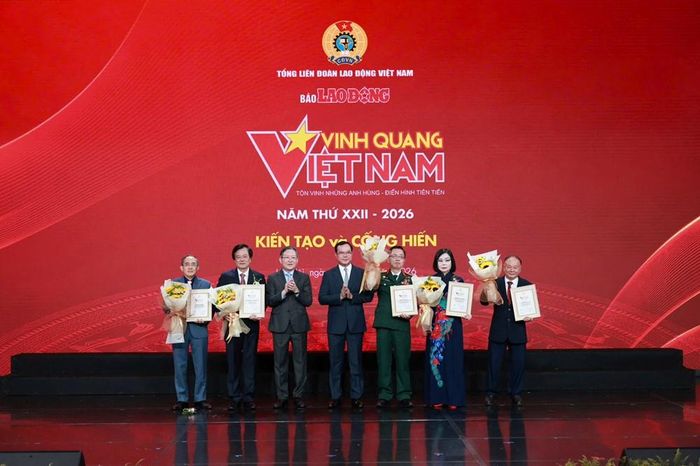 5 cá nhân được vinh danh trong Chương trình Vinh quang Việt Nam năm 2026