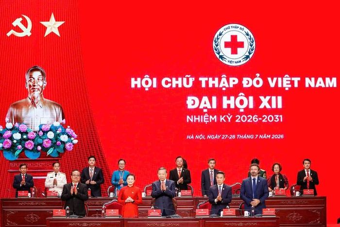 Tổng Bí thư, Chủ tịch nước Tô Lâm tham dự và có bài phát biểu quan trọng tại phiên khai mạc trọng thể Đại hội đại biểu toàn quốc Hội Chữ thập đỏ Việt Nam lần thứ XII nhiệm kỳ 2026-2031