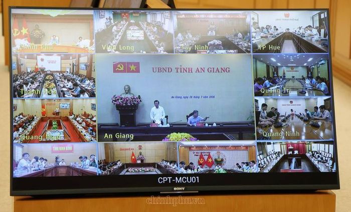 Các địa phương báo cáo tại Phiên họp - Ảnh: VGP/Gia Huy