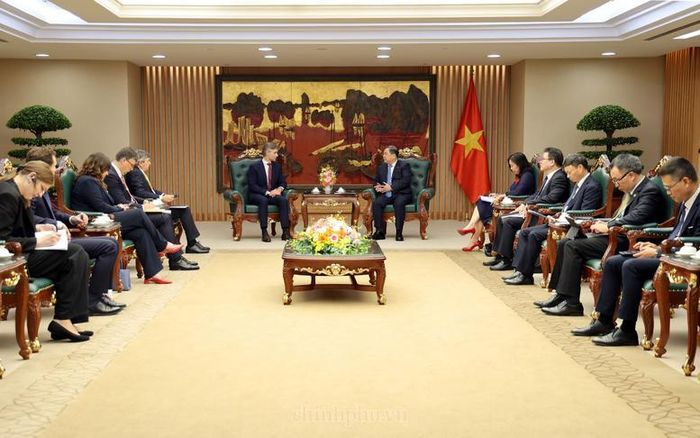 Bộ trưởng Ngoại giao Lithuania khẳng định Lithuania mong muốn mở rộng hợp tác với Việt Nam trên các lĩnh vực thương mại, đầu tư, năng lượng, an ninh mạng, logistics, nông nghiệp - Ảnh: VGP/Phương Nguyên