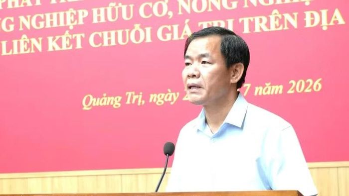 Bí thư Tỉnh ủy Quảng Trị Nguyễn Văn Phương phát biểu chỉ đạo hội nghị.
