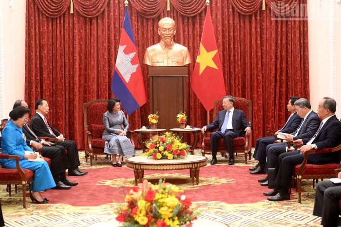 Quang cảnh cuộc tiếp.