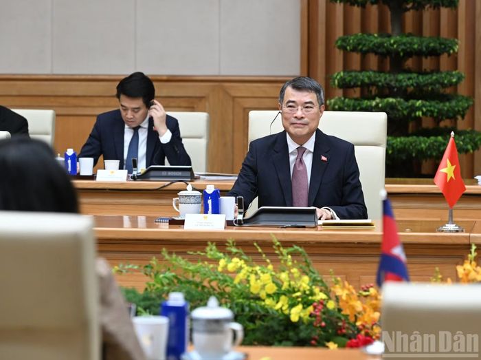 Thủ tướng Lê Minh Hưng phát biểu tại hội kiến.