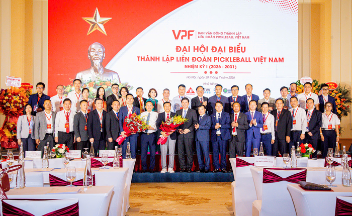 Ra mắt Ban Chấp hành Liên đoàn Pickleball Việt Nam nhiệm kỳ I (2026-2031). Ảnh: TAM NINH