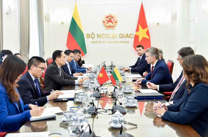  Quang cảnh hội đàm. Ảnh: Bộ Ngoại giao