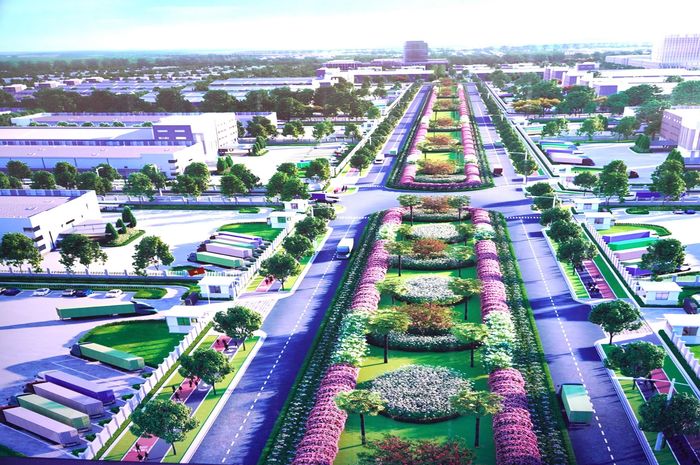  Phối cảnh một phần KCN Bàu Cạn - Tân Hiệp tại TP Đồng Nai theo hướng xanh, sinh thái. Ảnh: ĐVCC 