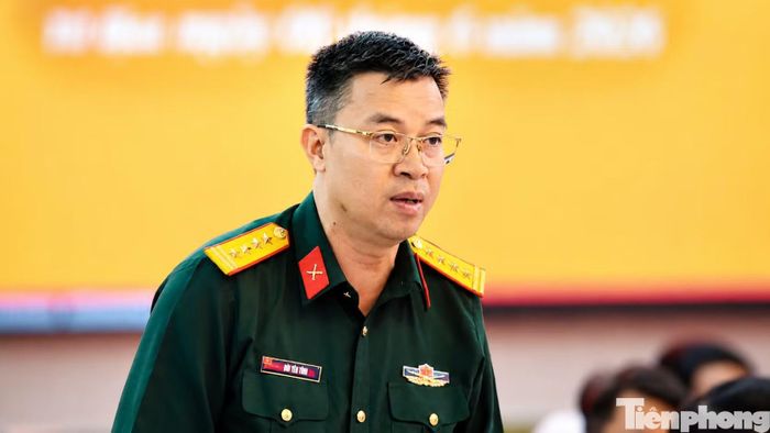  Đại tá Bùi Yên Tĩnh - Phó Cục trưởng Cục Tác chiến (Bộ Tổng Tham mưu, Bộ Quốc phòng). (Ảnh: Nguyễn Tiến) 