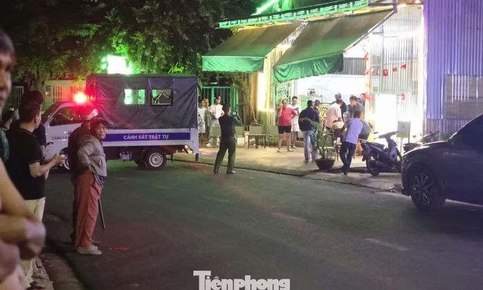 Hiện trường nơi ông H.H.H bị sát hại.