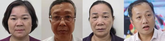 Các đối tượng từ trái qua: Nguyễn Thị Hà; Hoàng Trung; Bế Thị Thu Hiền; Nguyễn Quang Hiếu.