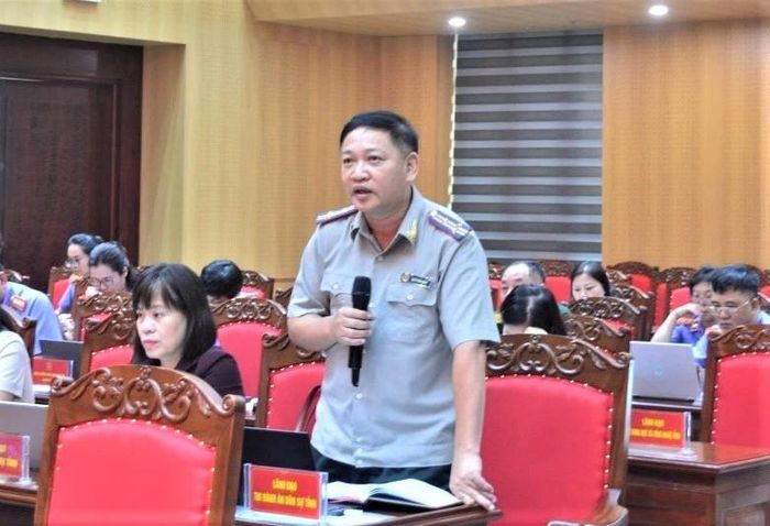 Các đại biểu tham gia ý kiến tại Hội nghị.