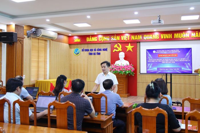 Sở Khoa học và Công nghệ Hà Tĩnh chú trọng bồi dưỡng, cập nhật kiến thức cho đội ngũ cán bộ công nghệ thông tin.