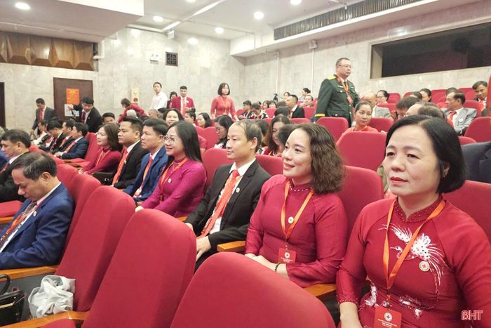 Đoàn đại biểu của Hà Tĩnh tham dự đại hội gồm 12 người do Chủ tịch Hội Chữ thập đỏ tỉnh Lê Thị Mai Hoa làm trưởng đoàn.