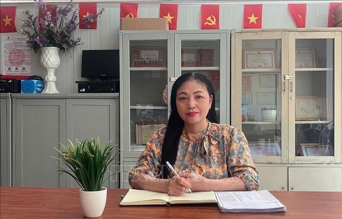 Bà Phạm Thị Phượng, Bí thư Chi bộ kiêm Trưởng ban Công tác Mặt trận tổ dân phố số 3, xã Gia Lâm cho rằng: Việc chuyển dịch từ cứu trợ truyền thống nâng cao năng lực ứng phó và xây dựng cộng đồng an toàn, tự cường là một bước ngoặt mang tính chiến lược. Ảnh: Diệu Thúy/TTXVN