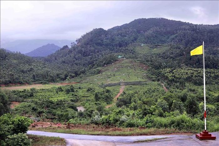 Khu vực thực hành bắn đạn thật tại thao trường Bộ Chỉ huy Quân sự tỉnh Phú Thọ. Ảnh: Hoàng Hùng/TTXVN