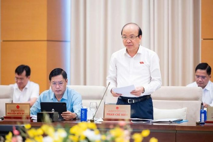 Chủ nhiệm Ủy ban Pháp luật và Tư pháp Phan Chí Hiếu (Ảnh: Media Quốc hội).