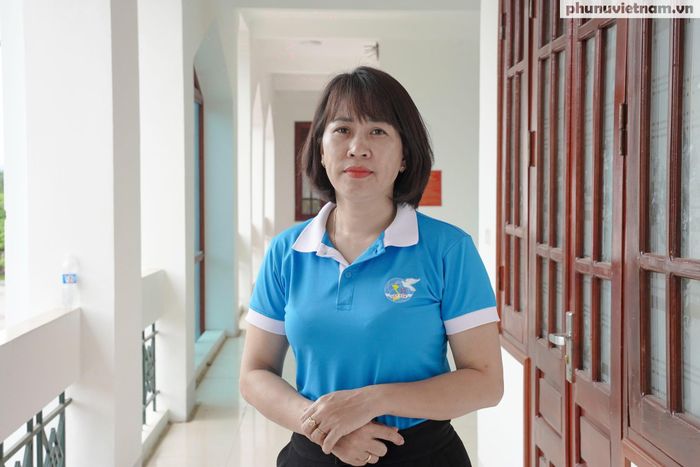 Bà Vũ Thị Thiên Anh, Phó Chủ tịch Hội LHPN phường Mường Thanh.