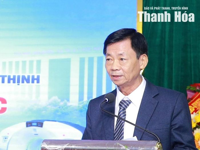 Ông Đỗ Công Muôn, Chủ tịch Hội đồng thành viên Bệnh viện Đa khoa Phúc Thịnh giới thiệu về Hệ thống PET/CT và MRI 3.0 Tesla.