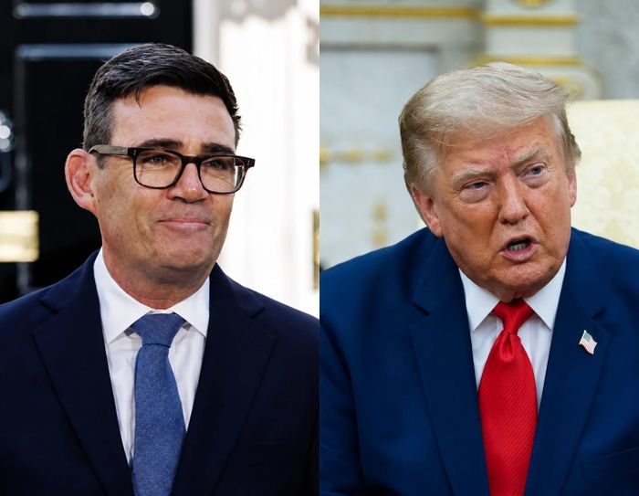 Thủ tướng Anh Andy Burnham và Tổng thống Mỹ Donald Trump. Ảnh: Reuters.
