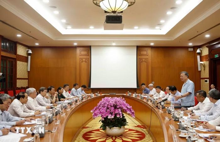 Tổng Bí thư, Chủ tịch nước Tô Lâm yêu cầu ngành thanh tra phải tập trung thực hiện ngay 7 nhiệm vụ trọng tâm - Ảnh: TTXVN