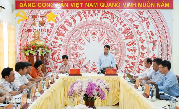 Quang cảnh hội nghị tại xã Chợ Mới.