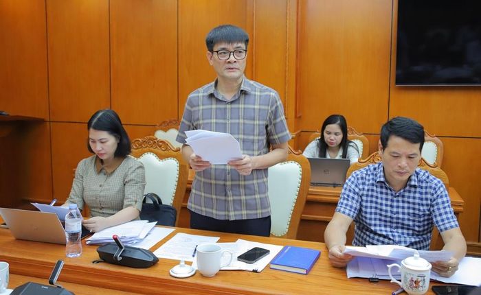  Lãnh đạo Sở Văn hóa, Thể thao và Du lịch báo cáo tiến độ tổ chức Đại hội Thể dục thể thao tỉnh lần thứ I năm 2026. 
