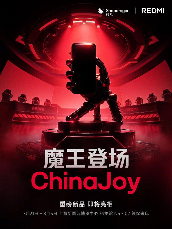 Poster chính thức nhá hàng thiết bị mới của Redmi.