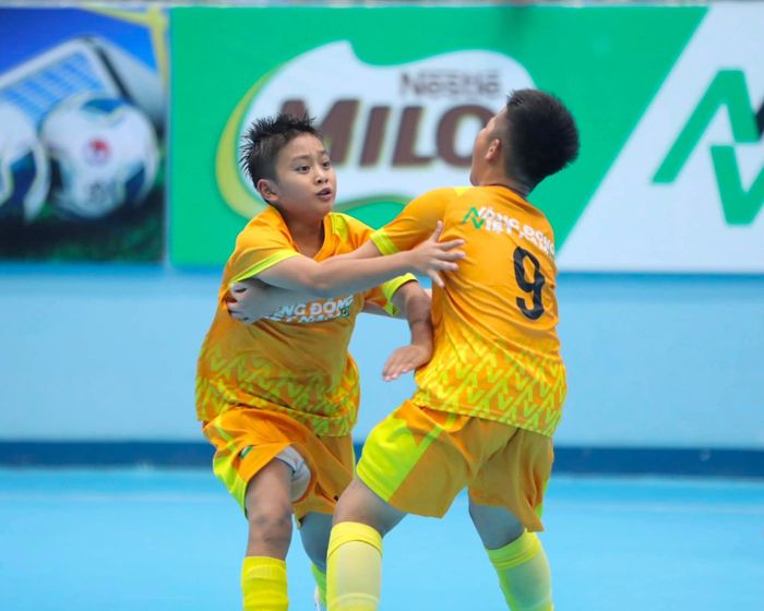 U.11 Sông Lam Nghệ An tỏ ra quá mạnh so với các đội còn lại trong bảng B. Nguồn: Facebook