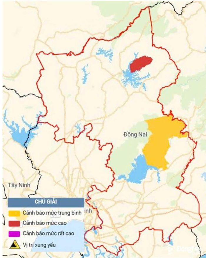 Hình minh họa nguy cơ lũ quét, sạt lở đất, đá trên các khu vực.