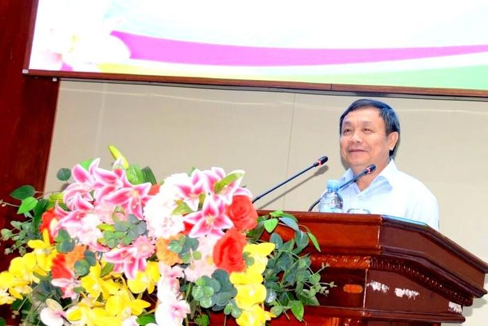 Đồng chí Phan Văn Thắng phát biểu tại hội nghị.
